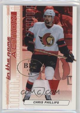 2003-04 In the Game Action - Game-Used Jerseys - The Big One (Vancouver) #M-63 - Chris Phillips /1