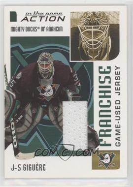 2003-04 In the Game Action - Game-Used Jerseys #M-241 - Jean-Sebastien Giguere /100