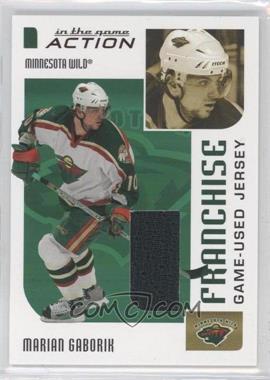 2003-04 In the Game Action - Game-Used Jerseys #M-255 - Marian Gaborik /100