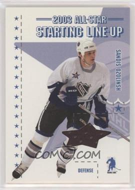 2003-04 In the Game Be A Player Memorabilia - All-Star Starting Line-Up #ASSL-3 - Sandis Ozolinsh /60