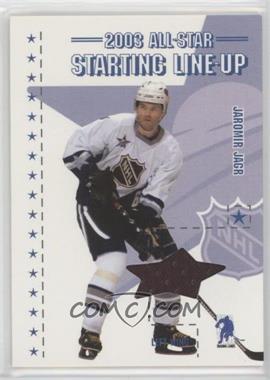 2003-04 In the Game Be A Player Memorabilia - All-Star Starting Line-Up #ASSL-5 - Jaromir Jagr /60