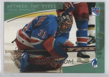 2003-04 In the Game Be A Player Memorabilia - [Base] - Emerald #113 - Dan Blackburn /10