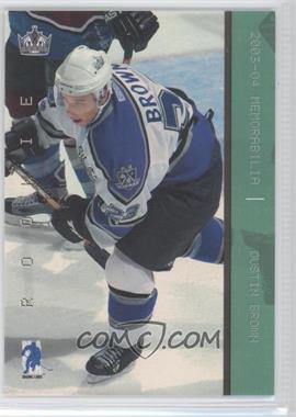 2003-04 In the Game Be A Player Memorabilia - [Base] - Emerald #178 - Dustin Brown /10