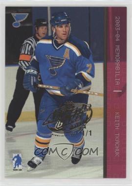 2003-04 In the Game Be A Player Memorabilia - [Base] - Ruby All-Star Game #44 - Keith Tkachuk /1