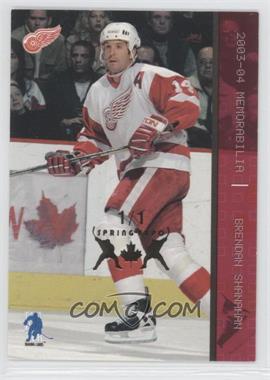 2003-04 In the Game Be A Player Memorabilia - [Base] - Ruby Spring Expo Gold #15 - Brendan Shanahan /1