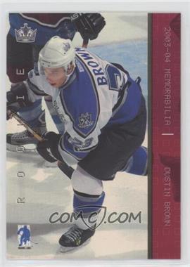 2003-04 In the Game Be A Player Memorabilia - [Base] - Ruby #178 - Dustin Brown /200