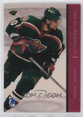 2003-04 In the Game Be A Player Memorabilia - [Base] - Ruby #46 - Marian Gaborik /200