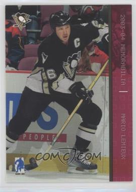 2003-04 In the Game Be A Player Memorabilia - [Base] - Ruby #48 - Mario Lemieux /200