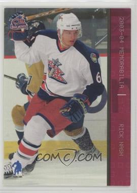 2003-04 In the Game Be A Player Memorabilia - [Base] - Ruby #76 - Rick Nash /200 [Noted]
