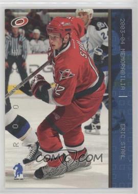 2003-04 In the Game Be A Player Memorabilia - [Base] - Sapphire #176 - Eric Staal /100