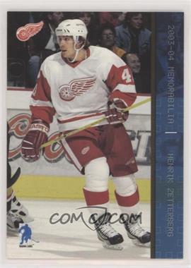 2003-04 In the Game Be A Player Memorabilia - [Base] - Sapphire #30 - Henrik Zetterberg /100