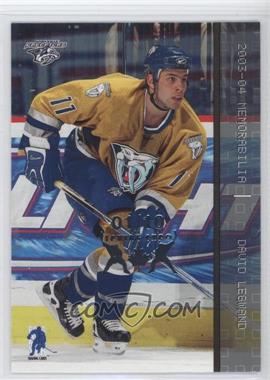 2003-04 In the Game Be A Player Memorabilia - [Base] - Spring Expo #21 - David Legwand /10
