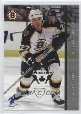 2003-04 In the Game Be A Player Memorabilia - [Base] - Spring Expo #29 - Glen Murray /10