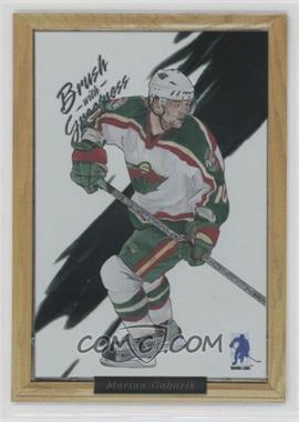 2003-04 In the Game Be A Player Memorabilia - Brush with Greatness #3 - Marian Gaborik