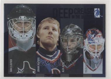 2003-04 In the Game Be A Player Memorabilia - Deep in the Crease #DC-10 - Dan Cloutier, Johan Hedberg, Alex Auld, Tyler Moss