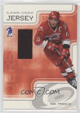 2003-04 In the Game Be A Player Memorabilia - Game-Used Jersey #GJ-4 - Ron Francis /90