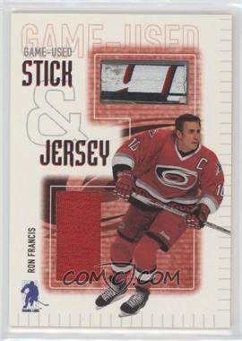 2003-04 In the Game Be A Player Memorabilia - Game-Used Stick & Jersey #SJ-4 - Ron Francis