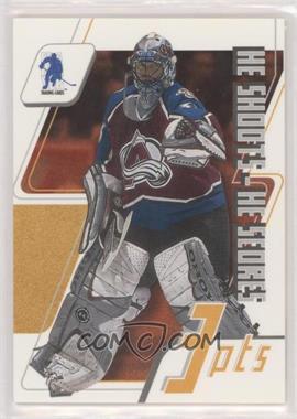 2003-04 In the Game Be A Player Memorabilia - He Shoots - He Scores Redemption #_PARO - Patrick Roy