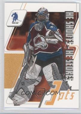2003-04 In the Game Be A Player Memorabilia - He Shoots - He Scores Redemption #_PARO - Patrick Roy