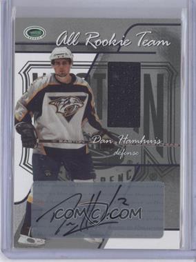 2003-04 In the Game Parkhurst Rookie - All Rookie Team - Autographs #ART-DH - Dan Hamhuis /10