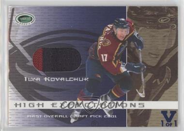 2003-04 In the Game Parkhurst Rookie - High Expectations - ITG Vault Sapphire #HE-1 - Ilya Kovalchuk /1