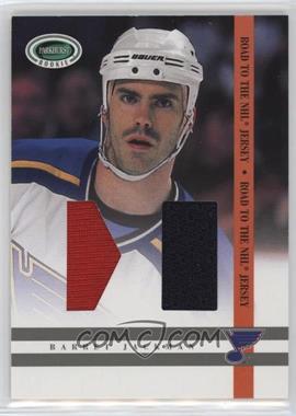 2003-04 In the Game Parkhurst Rookie - Road to the NHL Jersey - Gold #RNJ-7 - Barret Jackman
