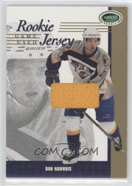 2003-04 In the Game Parkhurst Rookie - Rookie Jersey - Gold #RJ-10 - Dan Hamhuis /10