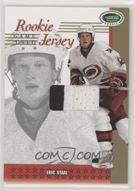 2003-04 In the Game Parkhurst Rookie - Rookie Jersey - Gold #RJ-48 - Eric Staal /10