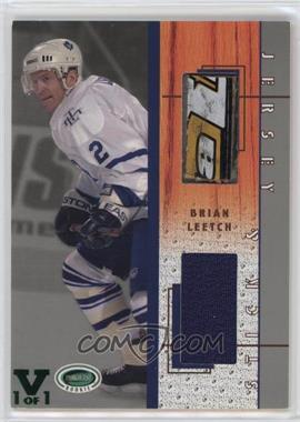 2003-04 In the Game Parkhurst Rookie - Stick & Jersey - ITG Vault Emerald #SJ-8 - Brian Leetch /1