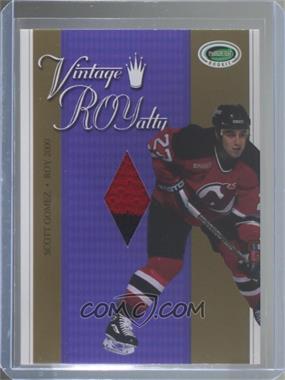 2003-04 In the Game Parkhurst Rookie - Vintage ROYalty - Gold #VR-24 - Scott Gomez /10