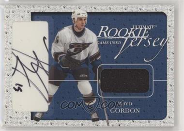 2003-04 In the Game Ultimate Memorabilia 4th Edition - [Base] - Autographed Jerseys #129 - Boyd Gordon /20