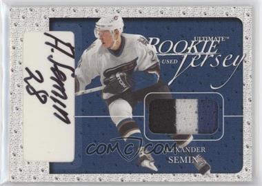 2003-04 In the Game Ultimate Memorabilia 4th Edition - [Base] - Autographed Jerseys #94 - Alexander Semin /20 [EX to NM]