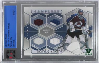 2003-04 In the Game Ultimate Memorabilia 4th Edition - Complete Jersey - ITG Vault Emerald #_PARO - Patrick Roy /1 [Uncirculated]
