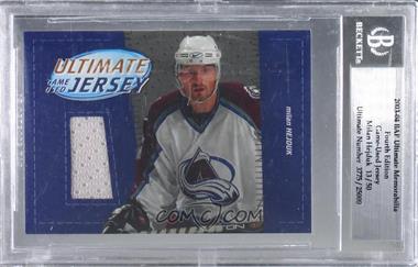2003-04 In the Game Ultimate Memorabilia 4th Edition - Ultimate Game-Used Jersey #_MIHE - Milan Hejduk /50 [BGS Encased]
