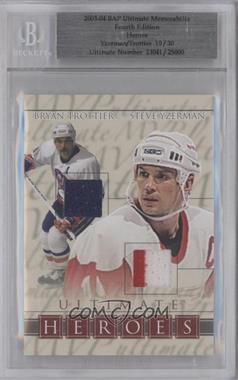 2003-04 In the Game Ultimate Memorabilia 4th Edition - Ultimate Heroes #_BTSY - Steve Yzerman, Bryan Trottier /30