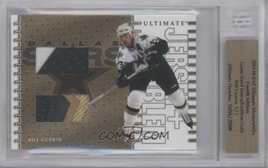 2003-04 In the Game Ultimate Memorabilia 4th Edition - Ultimate Jersey + Emblem - Gold #_BIGU - Bill Guerin /1 [BGS Authentic]