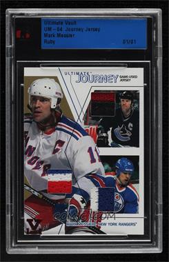 2003-04 In the Game Ultimate Memorabilia 4th Edition - Ultimate Journey - Jersey ITG Vault Ruby #_MAME - Mark Messier /1 [Uncirculated]