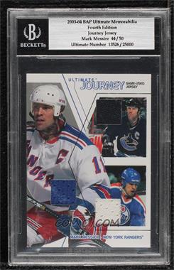 2003-04 In the Game Ultimate Memorabilia 4th Edition - Ultimate Journey - Jersey #_MAME - Mark Messier /50 [BGS Encased]