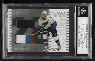 2003-04 In the Game Ultimate Memorabilia 4th Edition - Ultimate Rookie Jersey & Number - Silver #_ALSE - Alexander Semin /10 [BGS Encased]