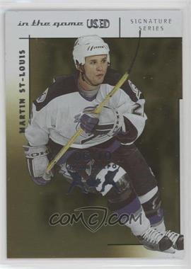 2003-04 In the Game-Used Signature Series - [Base] - Gold Spring Expo #20 - Martin St. Louis /10