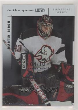 2003-04 In the Game-Used Signature Series - [Base] - Spring Expo #95 - Martin Biron /10