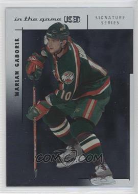 2003-04 In the Game-Used Signature Series - [Base] #16 - Marian Gaborik