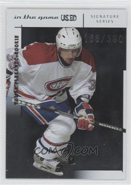 2003-04 In the Game-Used Signature Series - [Base] #183 - Tomas Plekanec /390
