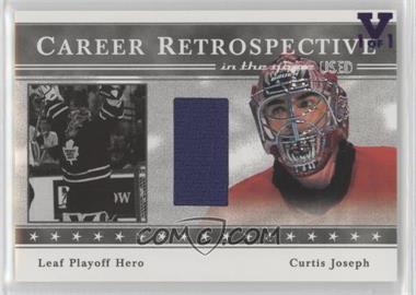 2003-04 In the Game-Used Signature Series - Career Retrospective - Gold ITG Vault Sapphire #CR-6D - Curtis Joseph /1