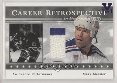 2003-04 In the Game-Used Signature Series - Career Retrospective - Silver ITG Vault Purple #CR-10F - Mark Messier /1