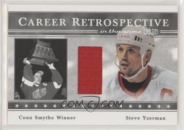 2003-04 In the Game-Used Signature Series - Career Retrospective - Silver #CR-13C - Steve Yzerman /50