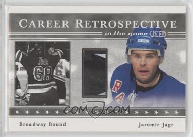 2003-04 In the Game-Used Signature Series - Career Retrospective - Silver #CR-2F - Jaromir Jagr /50