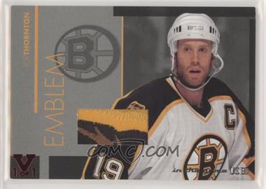 2003-04 In the Game-Used Signature Series - Emblem - ITG Vault Ruby #E-15 - Joe Thornton /1