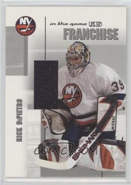 2003-04 In the Game-Used Signature Series - Franchise - Silver #F-19 - Rick DiPietro /70
