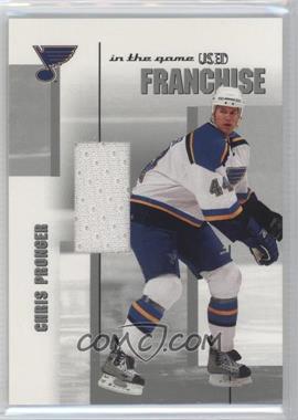 2003-04 In the Game-Used Signature Series - Franchise - Silver #F-26 - Chris Pronger /70